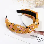 Summer Small Floral Cross Headband Women - Orange
