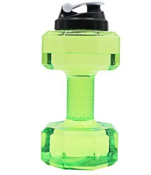 PET Material Gym Large capacity Dumbbell Water Bottle Green - Shop at LoveMi