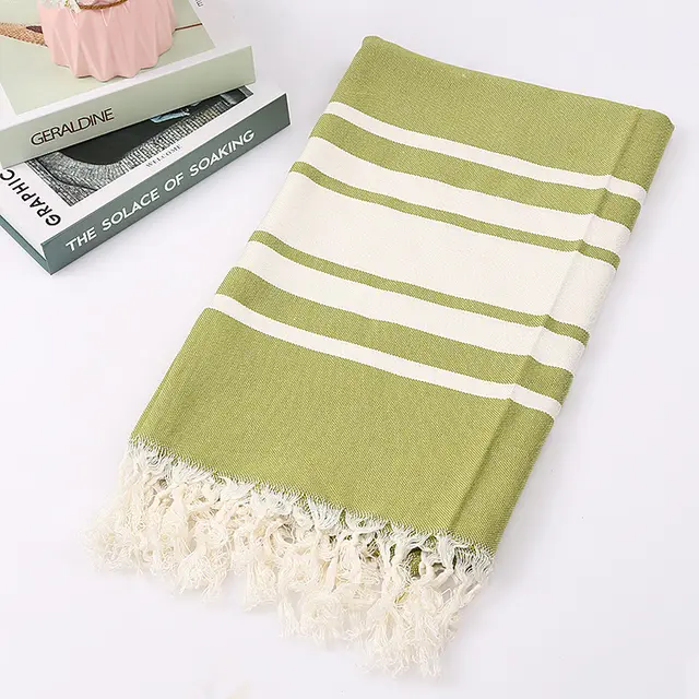 Tassel stripe beach cotton children towel 8 Color - Shop at LoveMi