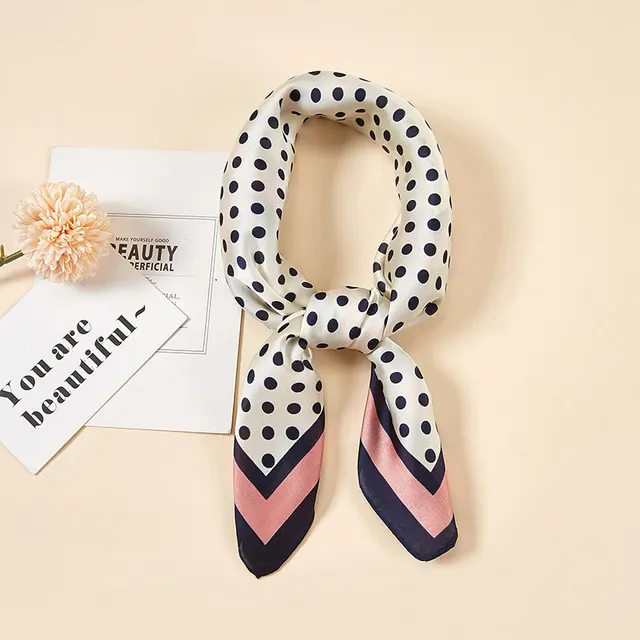 Ladies multifunctional polka dot scarf Pink - Shop at LoveMi