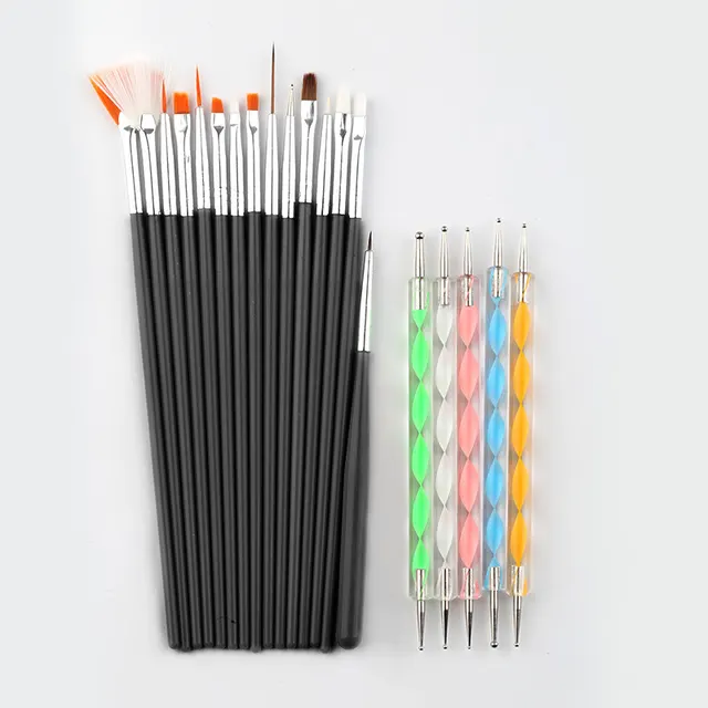 Nail Brush Of Color Painting Light Therapy Point Drill Pen Black - Shop at LoveMi