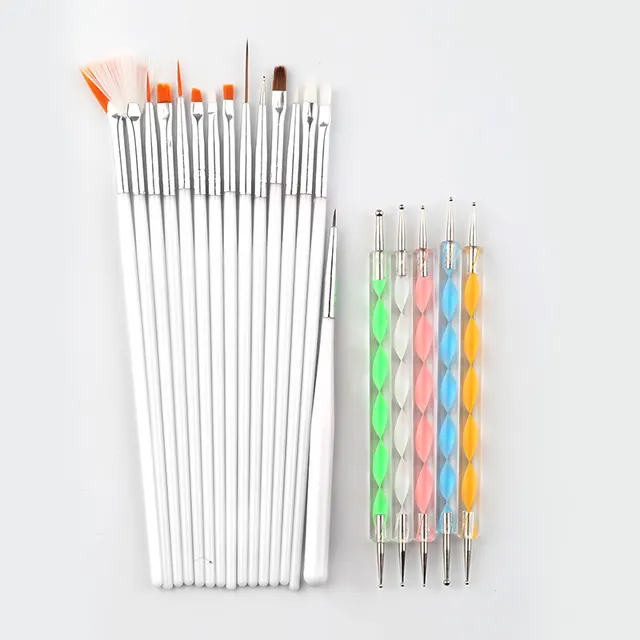 Nail Brush Of Color Painting Light Therapy Point Drill Pen White - Shop at LoveMi