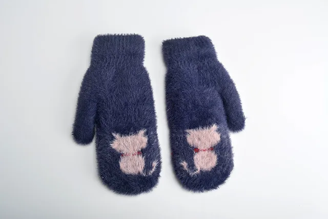 Cold protection bag refers to full finger gloves Style Three X Navy Blue - Shop at LoveMi