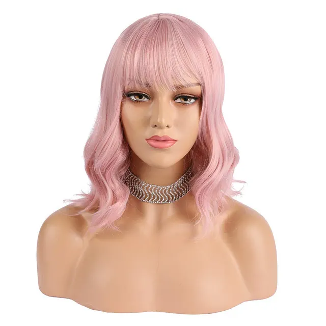 Pink Qi Liu Haizhong Long Curly Hair Pink - Shop at LoveMi