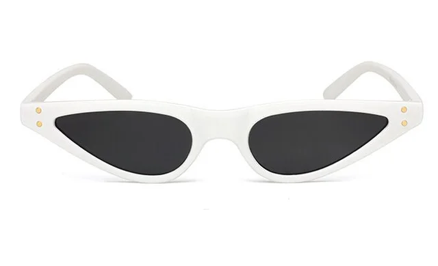Retro sunglasses cat eye sunglasses ladies glasses C7 Porcelain White - Shop at LoveMi