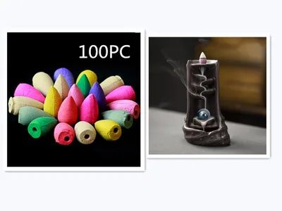 Multi layers Ceramic Back flow Incense Burner Acombination - Shop at LoveMi