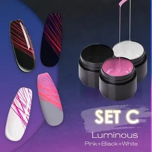 Manicure Luminous Nail Art Spider Nail Gel UV Nail Polish Suit C - Shop at LoveMi