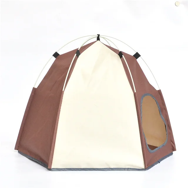 Fashion hexagon pet tent Brown - Shop at LoveMi
