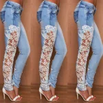 Lace Jeans L