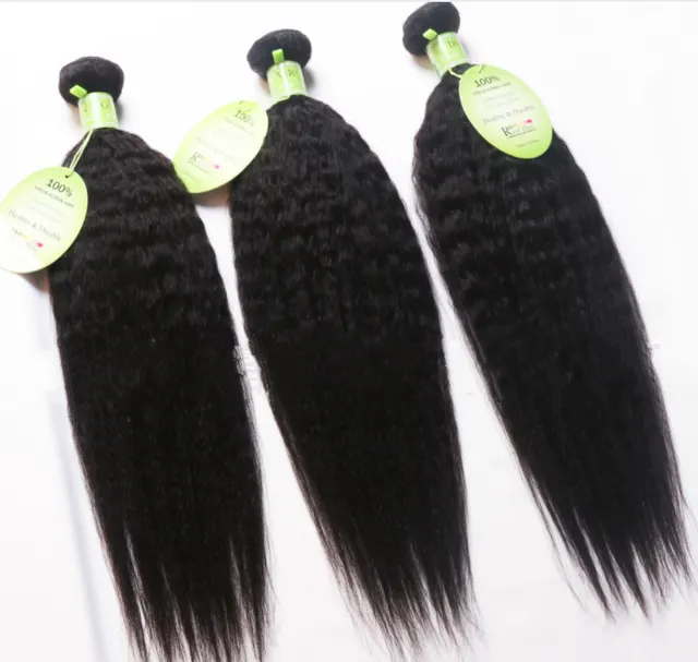 Overseas warehouse Brazil hair curtain wig Brazilian hair kinky Yaki straight 20Inch - Shop at LoveMi