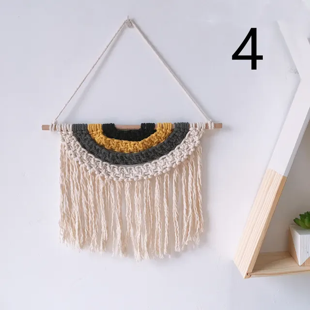 Ins decorative hand woven cotton rope tassel tapestry 4Style - Shop at LoveMi