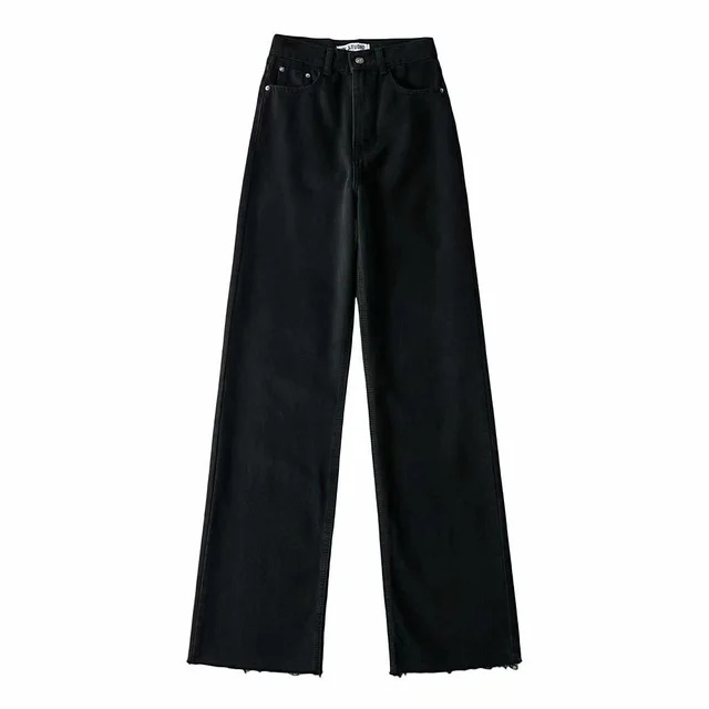 Light color retro high waist jeans women new style Black - Shop at LoveMi