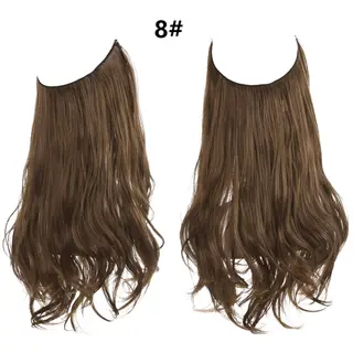 Female Fish Line Wavy Short Curly Hair Wig 30 35cm - 8Style
