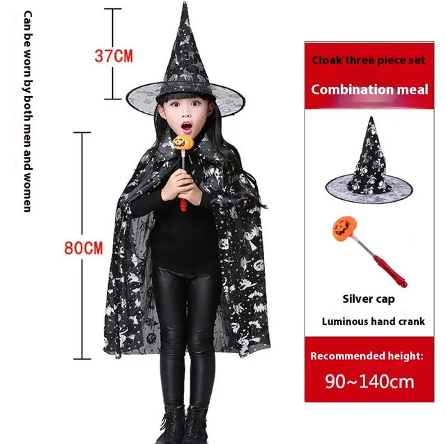 Halloween costume woman magic witch party dress 80 Silver Cowl Hand Stick - Shop at LoveMi