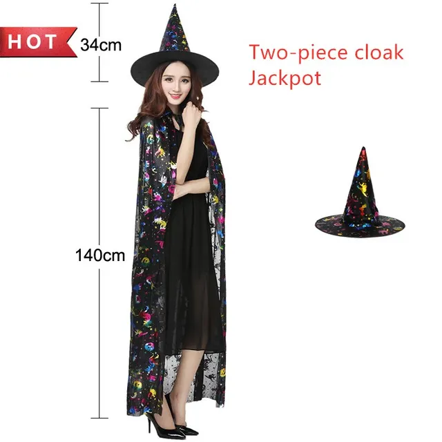 Halloween costume woman magic witch party dress Adult Gold Cap - Shop at LoveMi