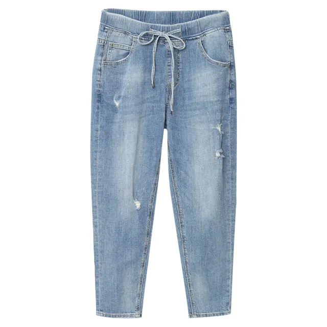 Women's plus size loose jeans Blue - Shop at LoveMi