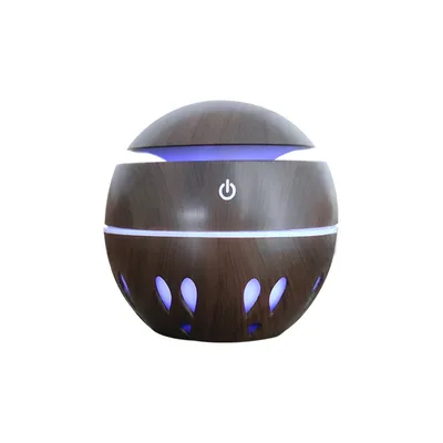 USB Aroma Essential Oil Ultrasonic Cold Steam Diffuser Air Humidifier Purifier 7 Color Change LED Night Light for Home Office 1 Dark Wood - Shop at LoveMi