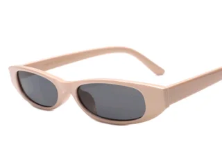 new European and American small frame sunglasses Candy colour fashion sunglasses - Champagne