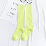 Women's color mid-tube knee socks - Fluorescent-One Size