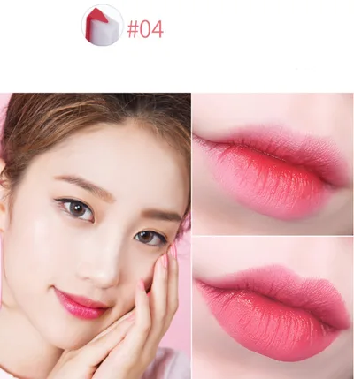 Three dimensional two color V shaped lipstick 4Color - Shop at LoveMi