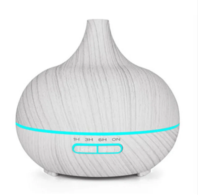 Creative Home Appliance Full Wood Grain Remote Control Aromatherapy Lamp White - Shop at LoveMi