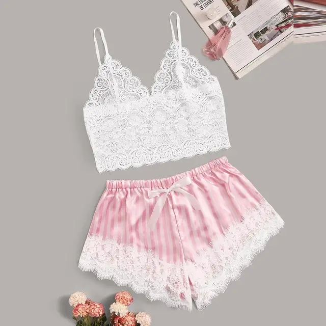Lace sexy lingerie sexy seduction Pink - Shop at LoveMi