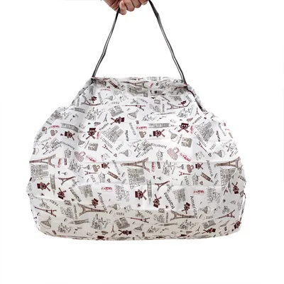 Eco Friendly Shopping Bags Large Washable Reusable Grocery Tote Handbag Japanese Foldable Waterproof Travel Grocery Bag Eiffel Tower M - Shop at LoveMi