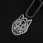 Stainless steel necklace clavicle chain sweater chain - Silver