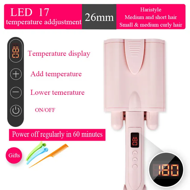 Chicken cake, egg roll, curling iron, water ripple, large roll, lazy man, corn iron, splint, electric curling iron Led Display - Shop at LoveMi