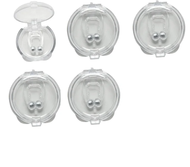 Silicone Magnetic Anti Snore Stop Snoring Nose Clip Sleep Tray Sleeping Aid Apnea Guard Night Device 5Pcs - Shop at LoveMi