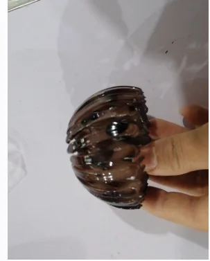 Korean Version Of Ins Fashion Flower Bud Ball Head Hair Iron Deep Coffee - Shop at LoveMi