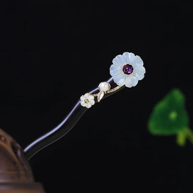 Hair pin with antique fringe The Purple Rui - Shop at LoveMi