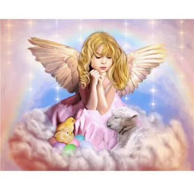 XXL 5D Diamond Painting Engel Mdchen 40X50Cm - Shop at LoveMi