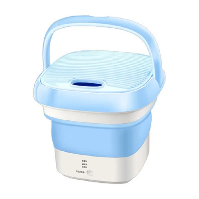 Folding semiautomatic mini Underwear washing machine Blue - Shop at LoveMi