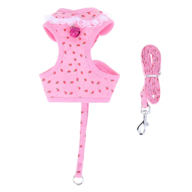 Pet Strawberry Chest Rope Pink - Shop at LoveMi