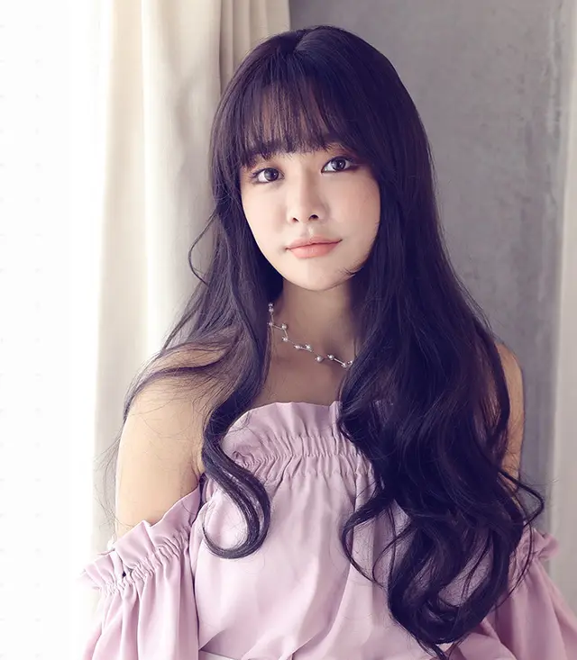 Wig female long hair micro roll long curly hair big wave fluffy natural realistic chemical fiber wig Brown Black - Shop at LoveMi