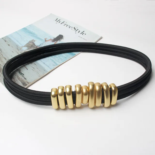 Metal ring belt Black - Shop at LoveMi