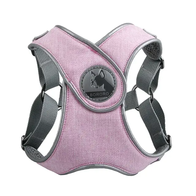 Teddy Breathable puppy breast harness Pink - Shop at LoveMi