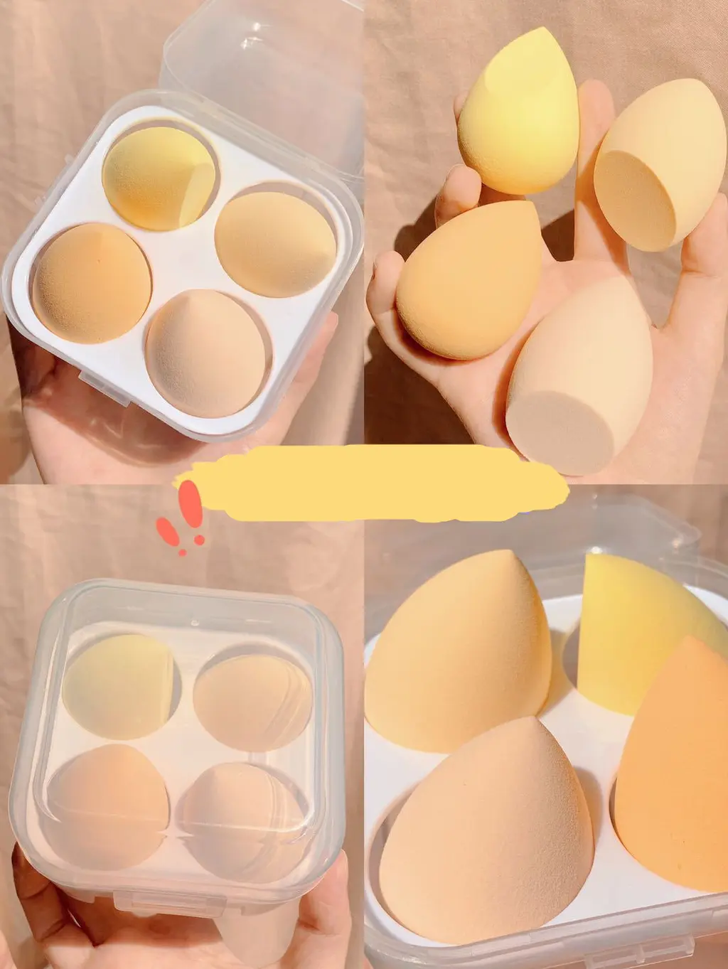 Makeup egg box - Mango
