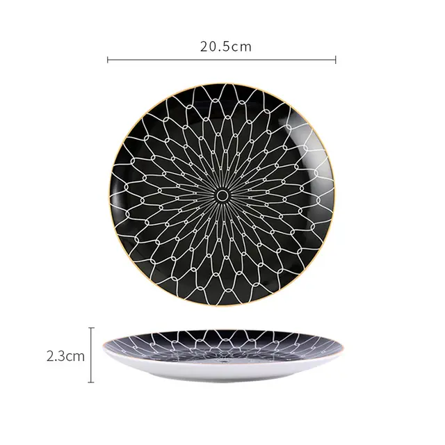 Ceramic dessert western food plate Flower Type - Shop at LoveMi