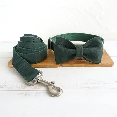 MUTTCO pet collar bow traction set Green - Shop at LoveMi