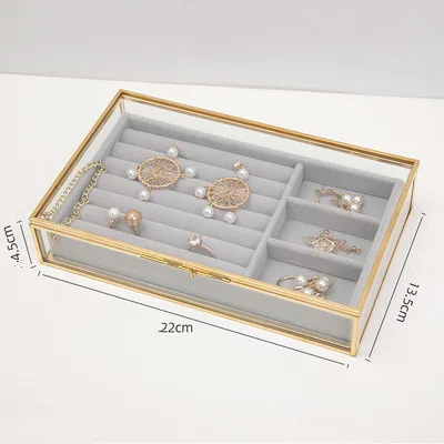 Dustproof glass retro storage box Cashmere Box - Shop at LoveMi