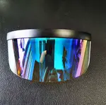 Black Frame Ice Crystal Blue