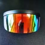 Black Frame Ice Crystal Red