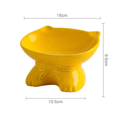 Anti upset pet bowl Yellow - Shop at LoveMi