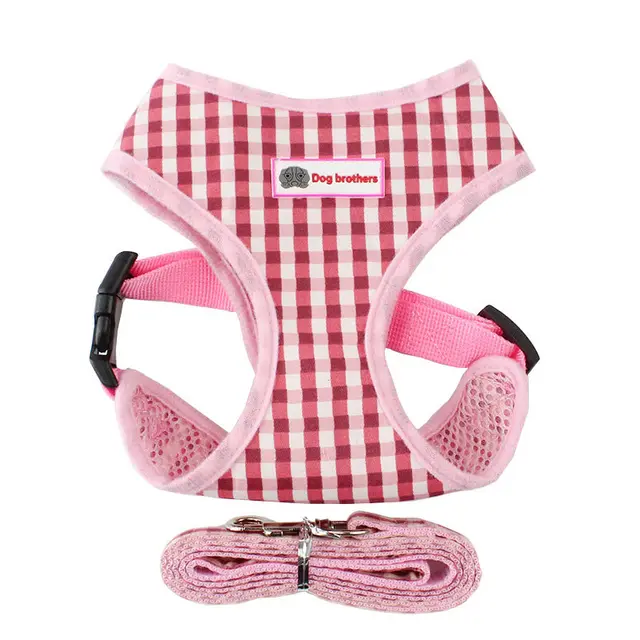 Vest style dog chest strap Pink - Shop at LoveMi
