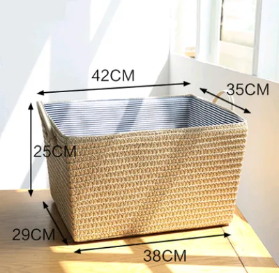 Simple hamper storage basket storage basket finishing basket large size clothes basket toy basket Beige - Shop at LoveMi