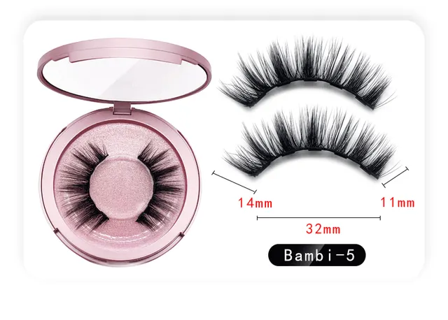 Natural Long Lasting Magnetic Liquid Eyeliner & Magnetic False Eyelashes & Tweezer Set Make up Set Bamb - Shop at LoveMi