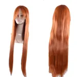 Anime wig, long straight hair - Orange - View 1