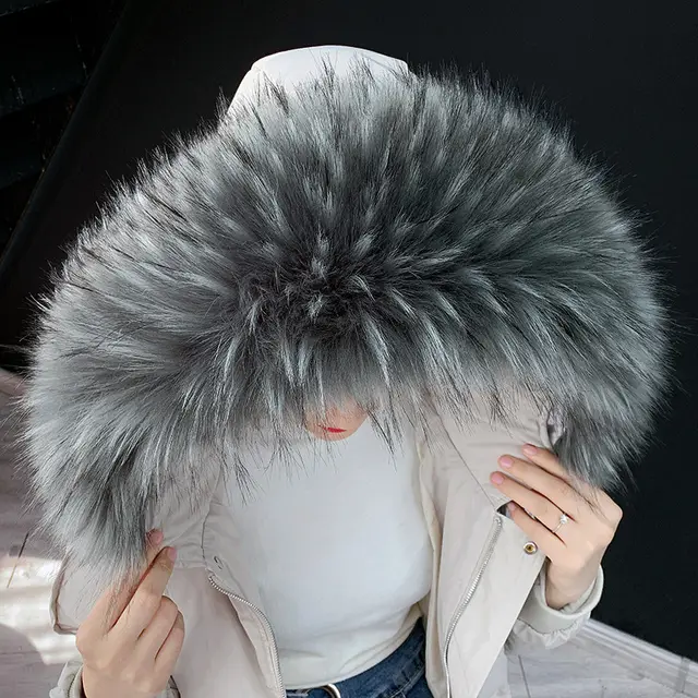 Faux fur fur collar Grey - Shop at LoveMi